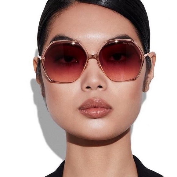 NEW TOM FORD FONDA-02 TF912 28T ROUND WOMEN’S SUNGLASSES TOM FORD FT0912/S - Picture 7 of 13